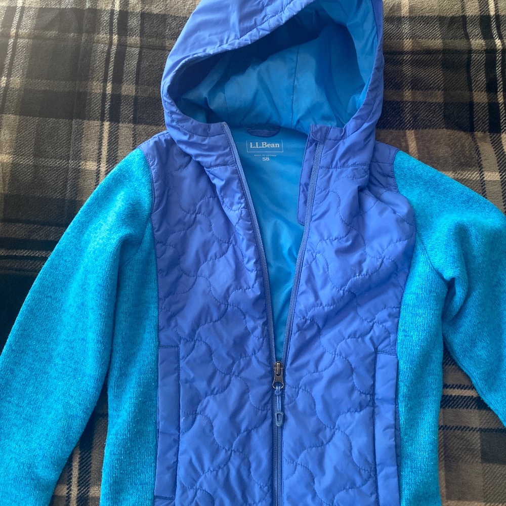 Llbean Girls Fall Jacket size 8